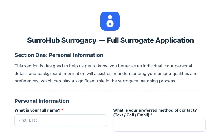 Full Surrogate Application