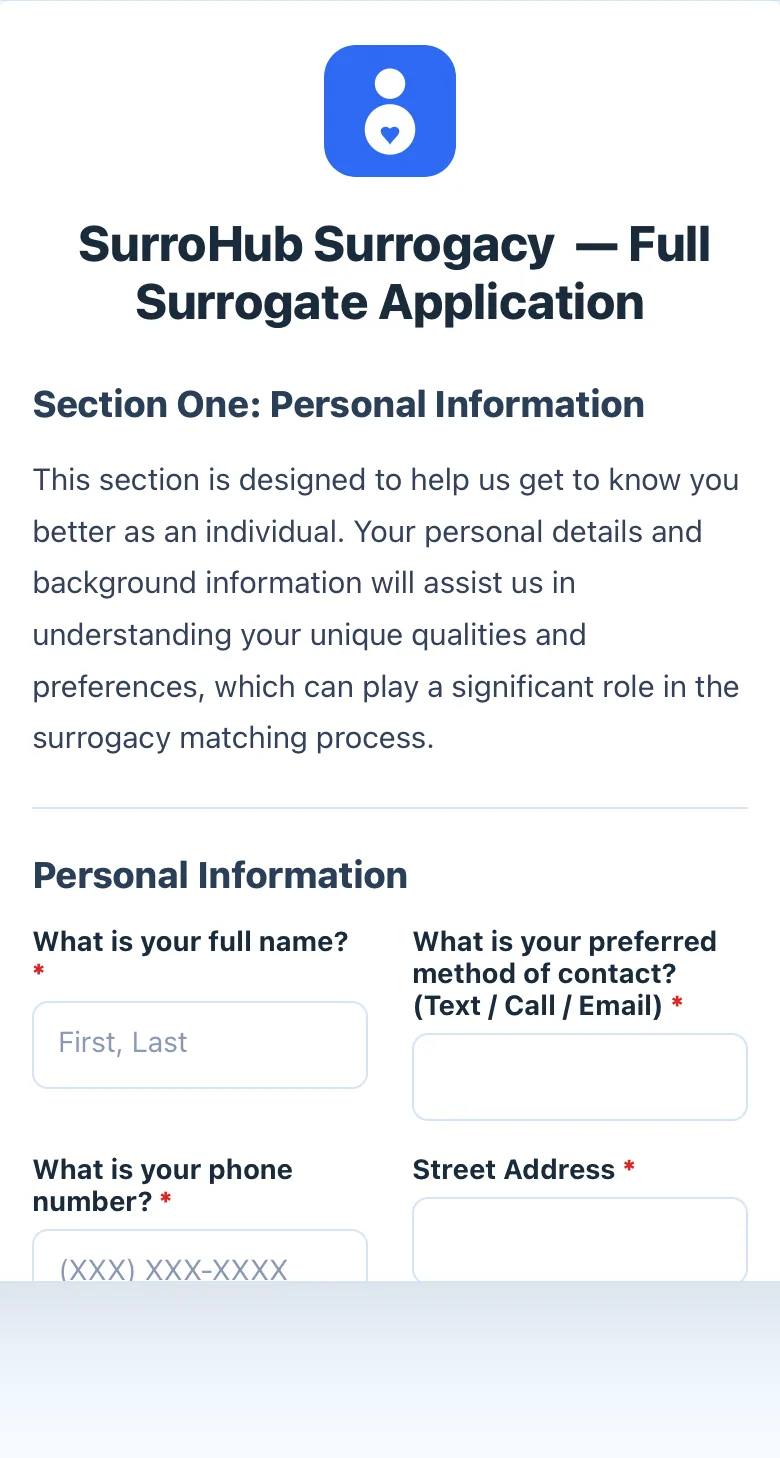 Full Surrogate Application